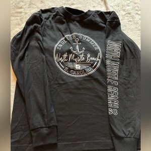 Black Long Sleeve Graphic Tee